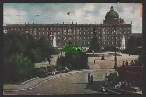 154221 AK Berlin  1908 Schloss Reklame Norddeutsche Allgemeine Zeitung