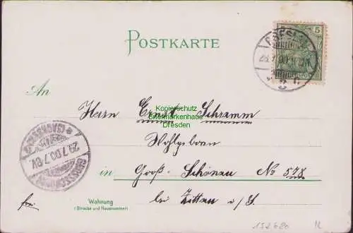 152680 AK Breslau Litho 1900 Schweidnitzer Straße Rathaus Denkmal Friedrich Will