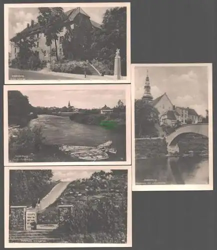 152300 4 AK Insterburg Ostpreußen um 1935 Angerapp Altes Schloss Lutherkirche