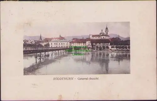 152334 Ansichtskarte Solothurn Schweiz 1908 Aarebrücke