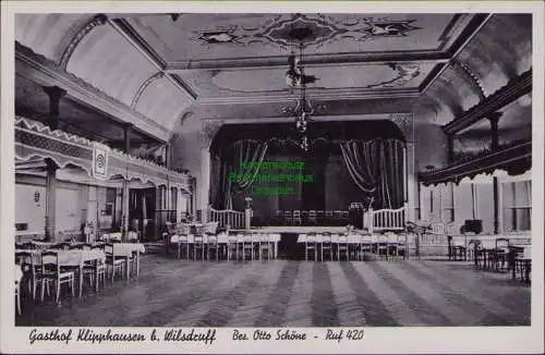 152409 Ansichtskarte Klipphausen bei Wilsdruff Gasthof um 1940 Landpoststempel Pennrich