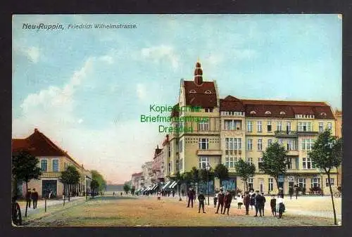 129055 Ansichtskarte Neuruppin Neu Ruppin Friedrich Wilhelmstrasse 1908