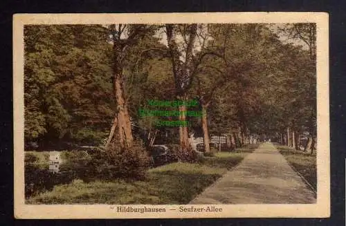 126534 Ansichtskarte Hildburghausen Seufzer Allee 1923 Infla Gebühr Bezahlt Themar 8000 M