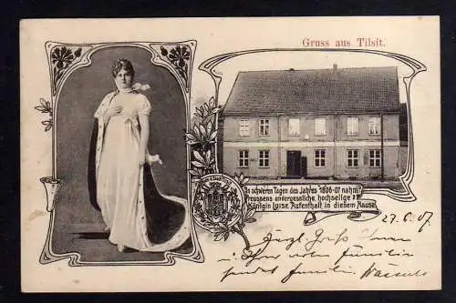 101838 Ansichtskarte Sowetsk Tilsit 1907 Königin Luise 1806 Pillau