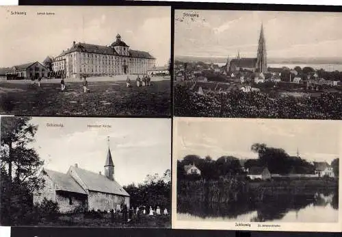 100983 7 AK Alt Schleswig Langestraße Altar Domkirche St. Johanniskloster 1916