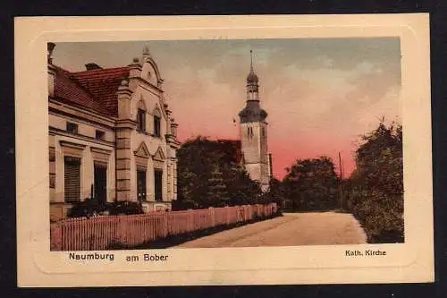 101295 AK Naumburg am Bober Kath. Kirche 1917 Christianstadt