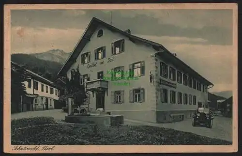 51924 AK Schattwald Bezirk Reutte Tirol Österreich 1929 Gasthof zur Post