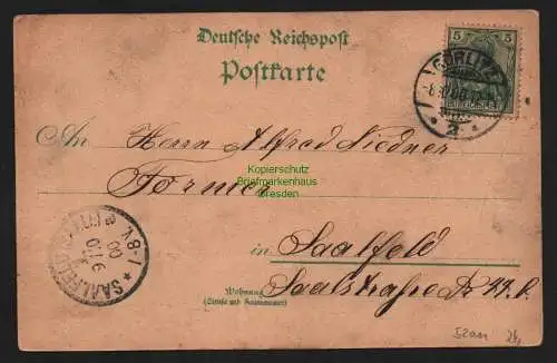 52011 AK Litho Görlitz Elisabeth Str. Weinberghaus 1900
