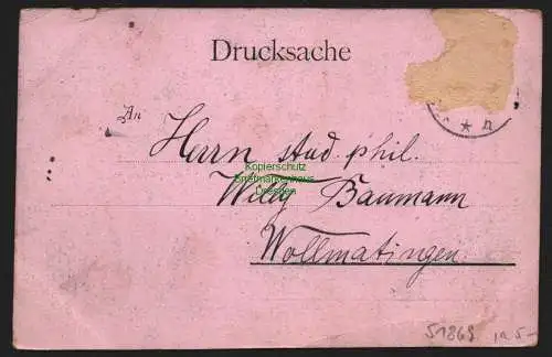 51869 AK Konstanz Juli 1901 Der Gärtner Es ist erreicht! Soldaten wachsen Blumen