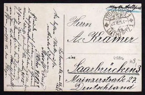 49816 AK Leitmeritz E. Lange Gasse 1921 Litomerice