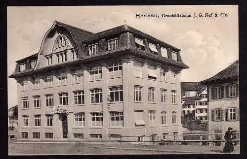 49842 AK Herisau Geschäftshaus J. G. Nef & Cie. 1916 Kanton Appenzell Schweiz