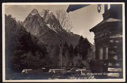 50006 AK Aule Alm mit Waxenstein Aulealm Garmisch 1930