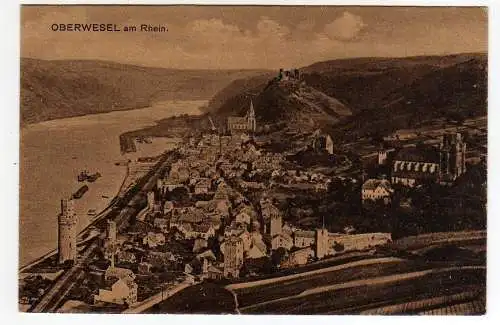 50167 AK Oberwesel am Rhein um 1920