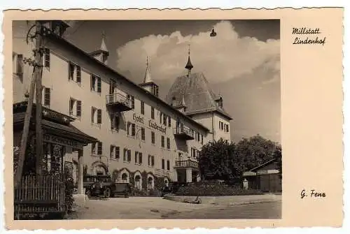 50172 AK Millstatt Hotel Lindenhof Fotokarte um 1930