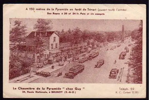 50088 AK La Chaumiere de la Pyramide chez Guy 34 Route um 1925