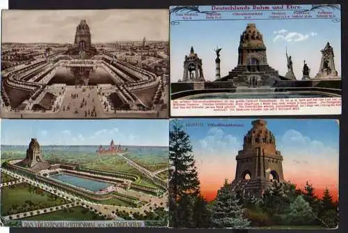 48825 4 AK Leipzig Völkerschlachtdenkmal 1924 Deutschlands Ruhm und Ehre