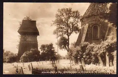 46066 AK Altenkirchen a. Rügen Glockenstuhl Kirche