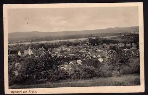 44911 AK Bendorf am Rhein 1916 Panorama Feldpost