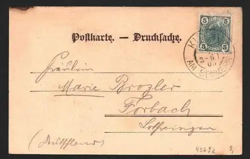 43692 AK Semmering Gasthaus zum Kreuzberg Klamm 1905