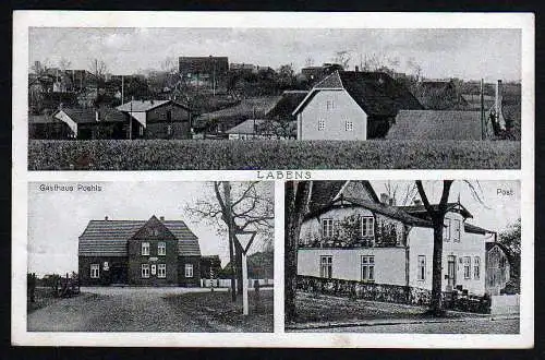 43753 AK Labens Gasthaus Poehls + Post 1939