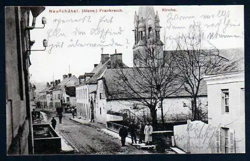 43966 AK Neufchatel Aisne Frankreich 1915 Kirche