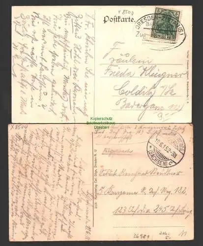 36981 2 AK Bischofswerda Friedrich August Bad Schule 1915 Schwalben 1914