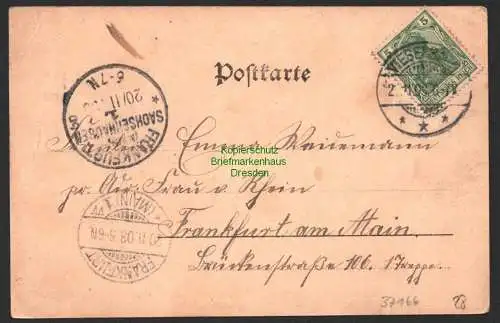 37166 AK Vieselbach Gasthof zur Aue Sparkasse Krieger 1903