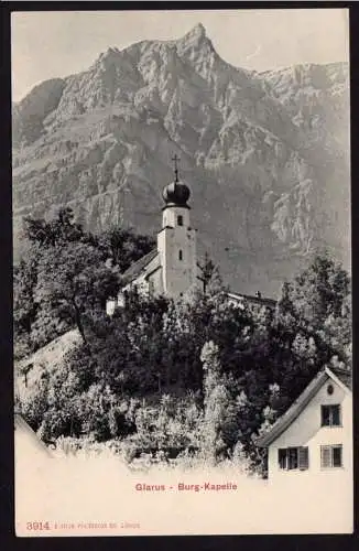 36775 AK Glarus Berg Kapelle ca. 1905