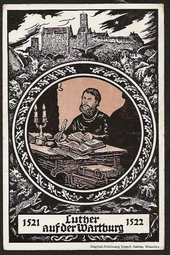 25422 AK Luther Wartburg Offizielle Postkarte Eisenach Luther Gedächtnis Feier