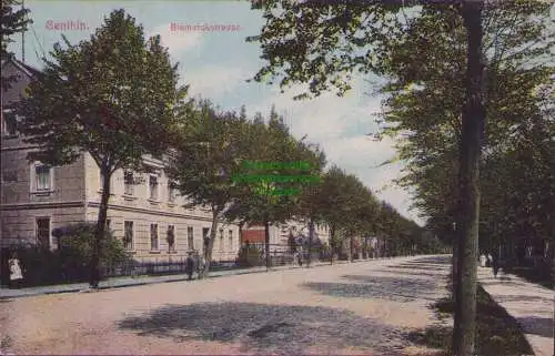 170044 AK Genthin Bismarckstraße um 1910