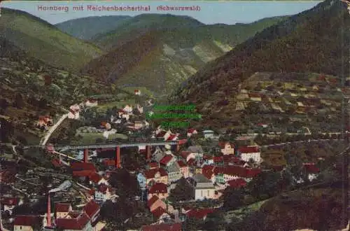 170146 AK Hornberg mit Reichenbacherthal Schwarzwald 1910