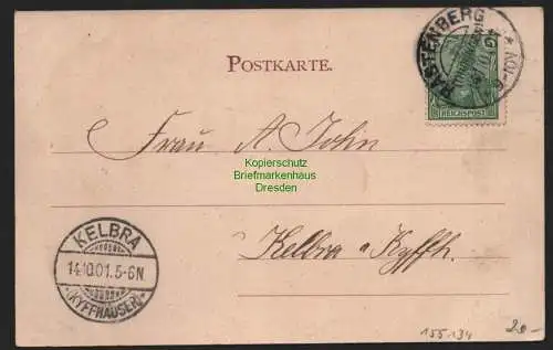 155134 AK Bad Rastenberg 1901 Marienkirche Kurhaus Hotel Mühltahl