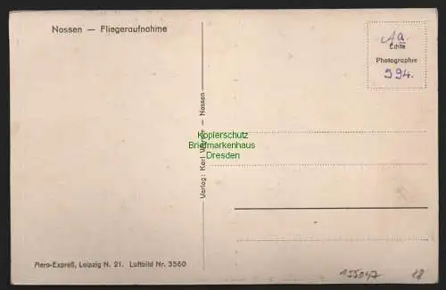 155047 AK Nossen Sa. um 1935 Fliegeraufnahme