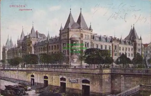 154899 AK Dresden Jägerkaserne 1907