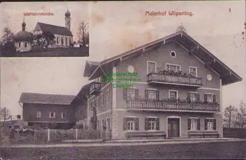 154763 AK Wilparting Meierhof Wallfahrtskirche um 1915