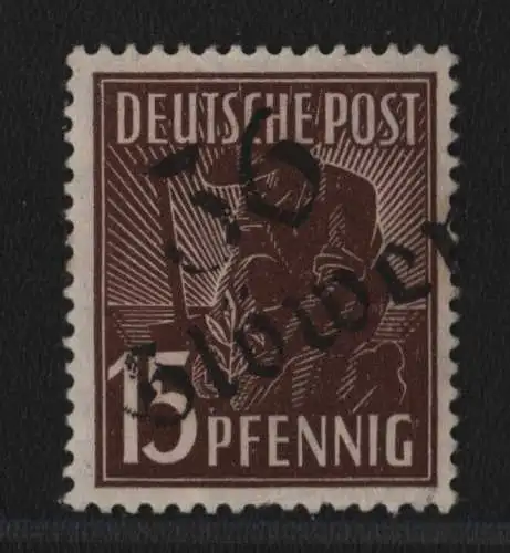 H6401 SBZ Handstempel Bezirk 36 Glöwen 15 Pfg. Postmuseum ND ** gepr. BPP