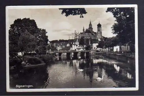 130051 Ansichtskarte Sigmaringen Fotokarte 1938