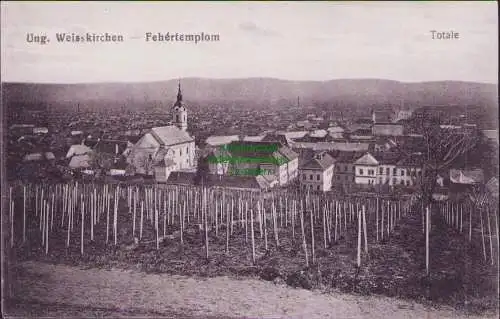 165383 AK Ung. Weisskirchen Fehertemplom um 1920 Totale Bela Crkva