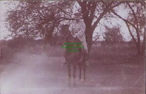 161722 AK DSWA Windhuk Seeheim 1908 Fotokarte  Parade Soldaten Reiter