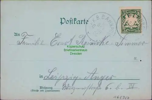 165357 AK Berchtesgaden Mondscheinkarte 1900 Bahnpost