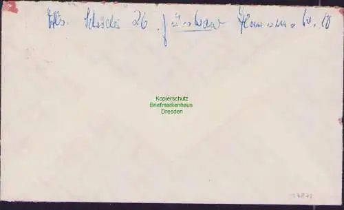 B-17872 Brief DDR 1967 Portobetrug DTSB Spendenmarke unbeanstandet