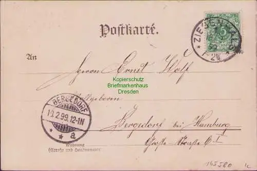 165580 AK Restaurant Waldteich Schlesien 1899 Gruß aus Bad Ziegenhals