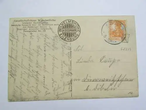 62774 AK Eilenburg Gesellschaftshaus Wilhelmshöhe 1918