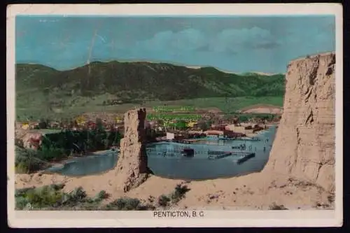 172185 Ansichtskarte Penticton British Columbia 1958 Kanada