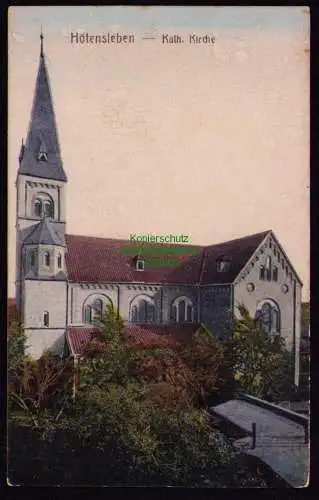 172177 Ansichtskarte Hötensleben um 1920 Kath. Kirche