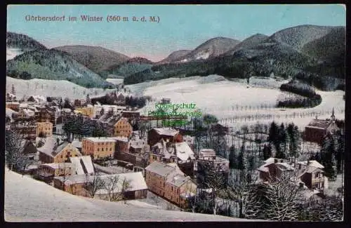 172166 AK Görbersdorf Schlesien im Winter um 1920