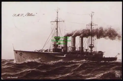 172163 Ansichtskarte Fotokarte Schiff SMS Pillau 1916 MSP 121