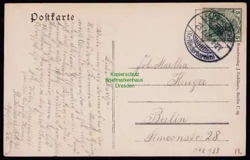 172133 AK Kalkberge Mark Glockenberg Kalkofen Ruinen Rüdersdorf 1909