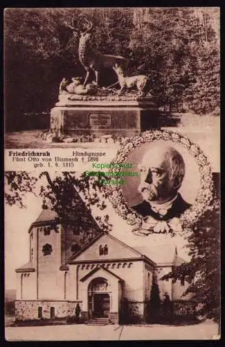 172131 AK Friedrichsruh Fürst Otto von Bismarck 1928 Kapelle