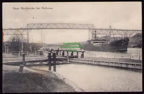 172124 AK Kiel 1927 Neue Hochbrücke bei Holtenau